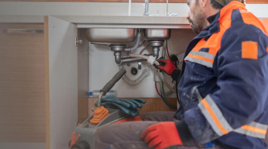 Camera Pipe Inspection Under Slab in Mercer Island, WA